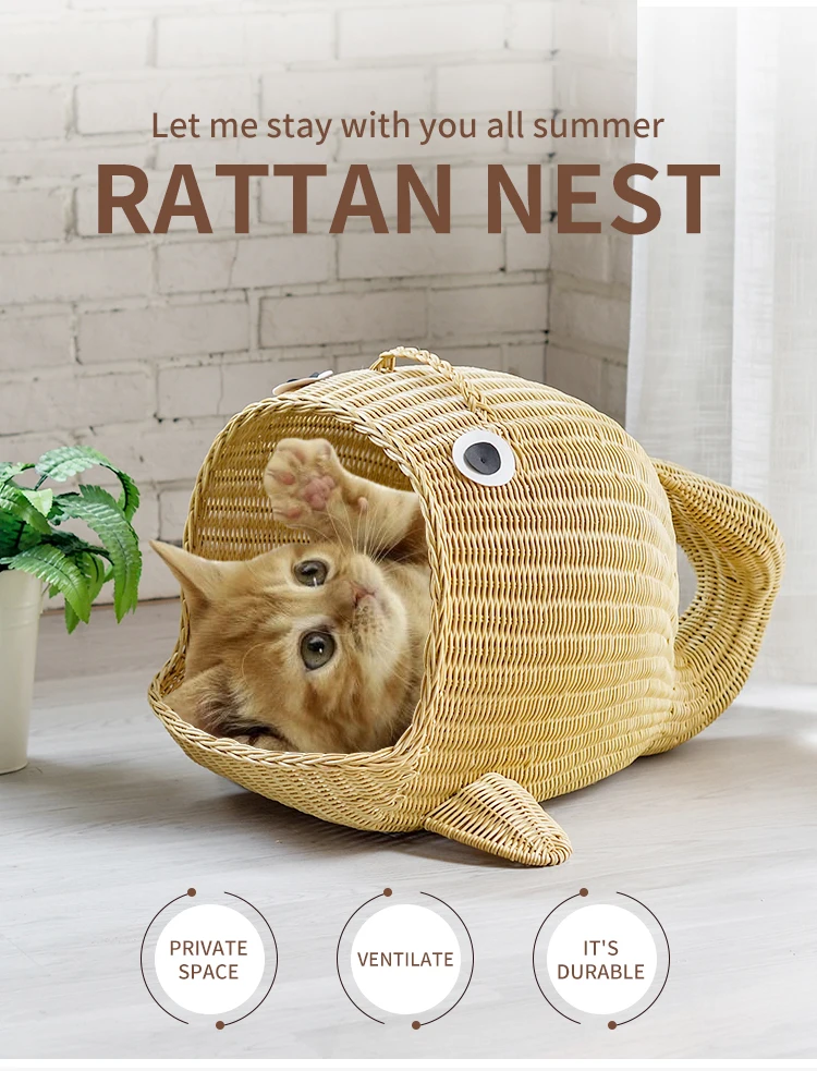 Rumah Kucing Berbentuk Ikan,Rumah Rotan Kucing Modern - Buy Modern 