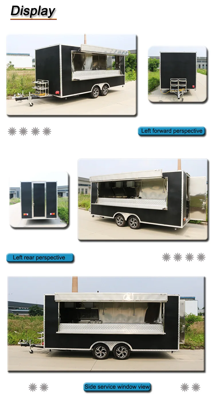 Affordable 4m Fully Equipped Food Truck Usa Customized Food Trailer