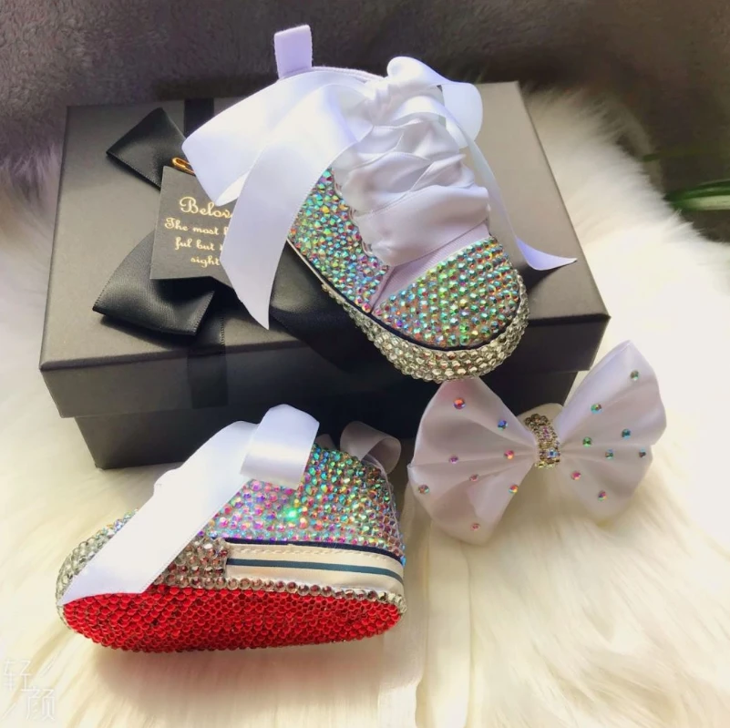 Diamond Bottom Baby Toddler Shiny Shoes Beautiful Girl Walking Shoes