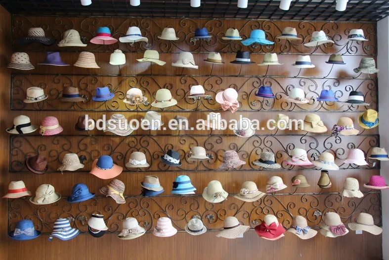 Womens yellow elegant wool felt boater hat wholesale