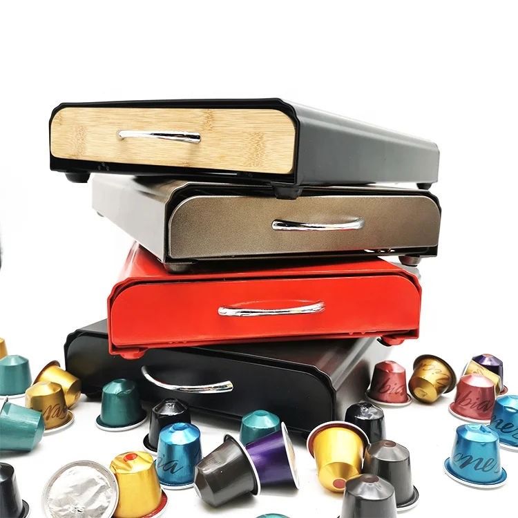 50 Psc Nespresso Capsule Storage Holders Coffee Pod Storage Drawer