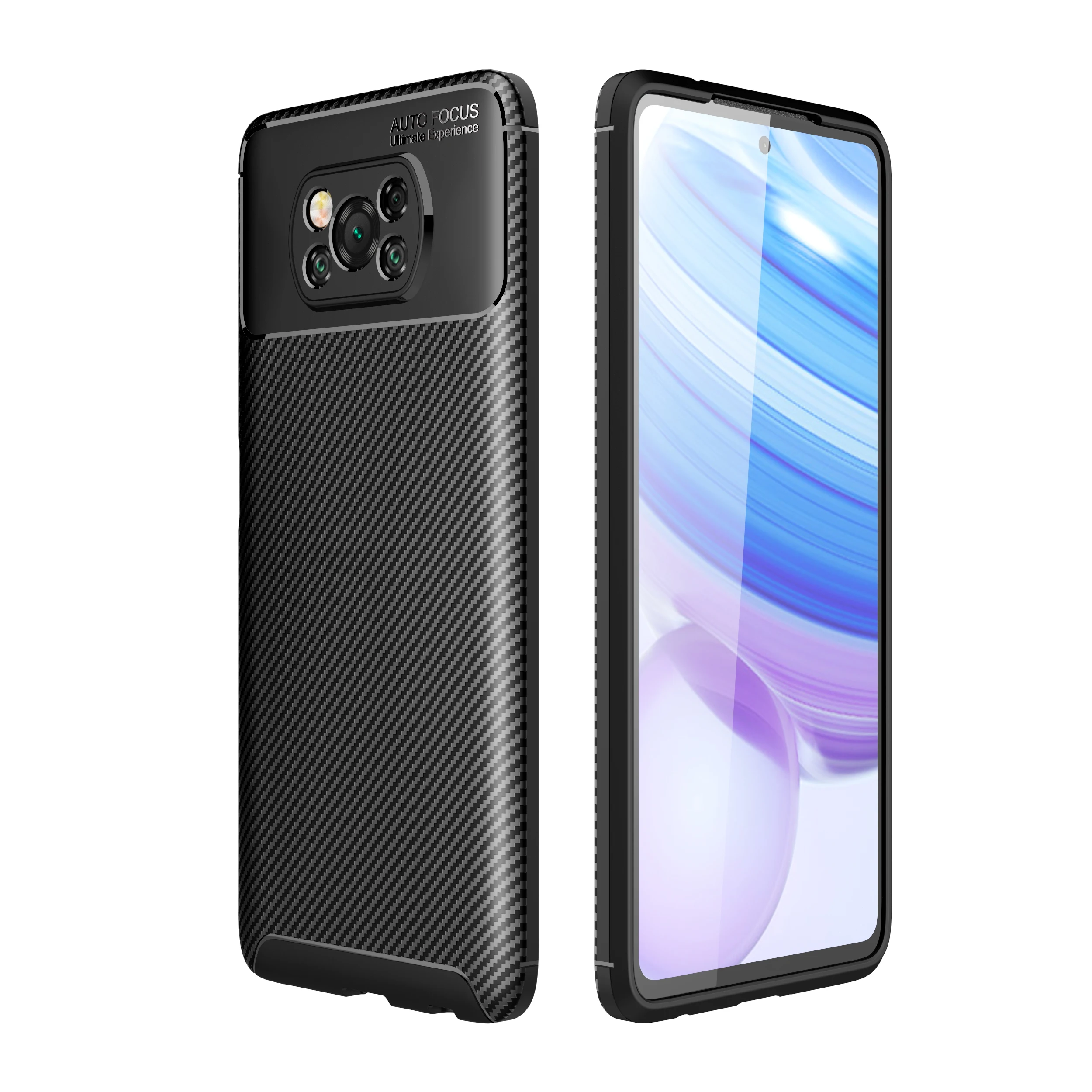 new arrival carbon fiber mobile phone case for xiaomi poco x3