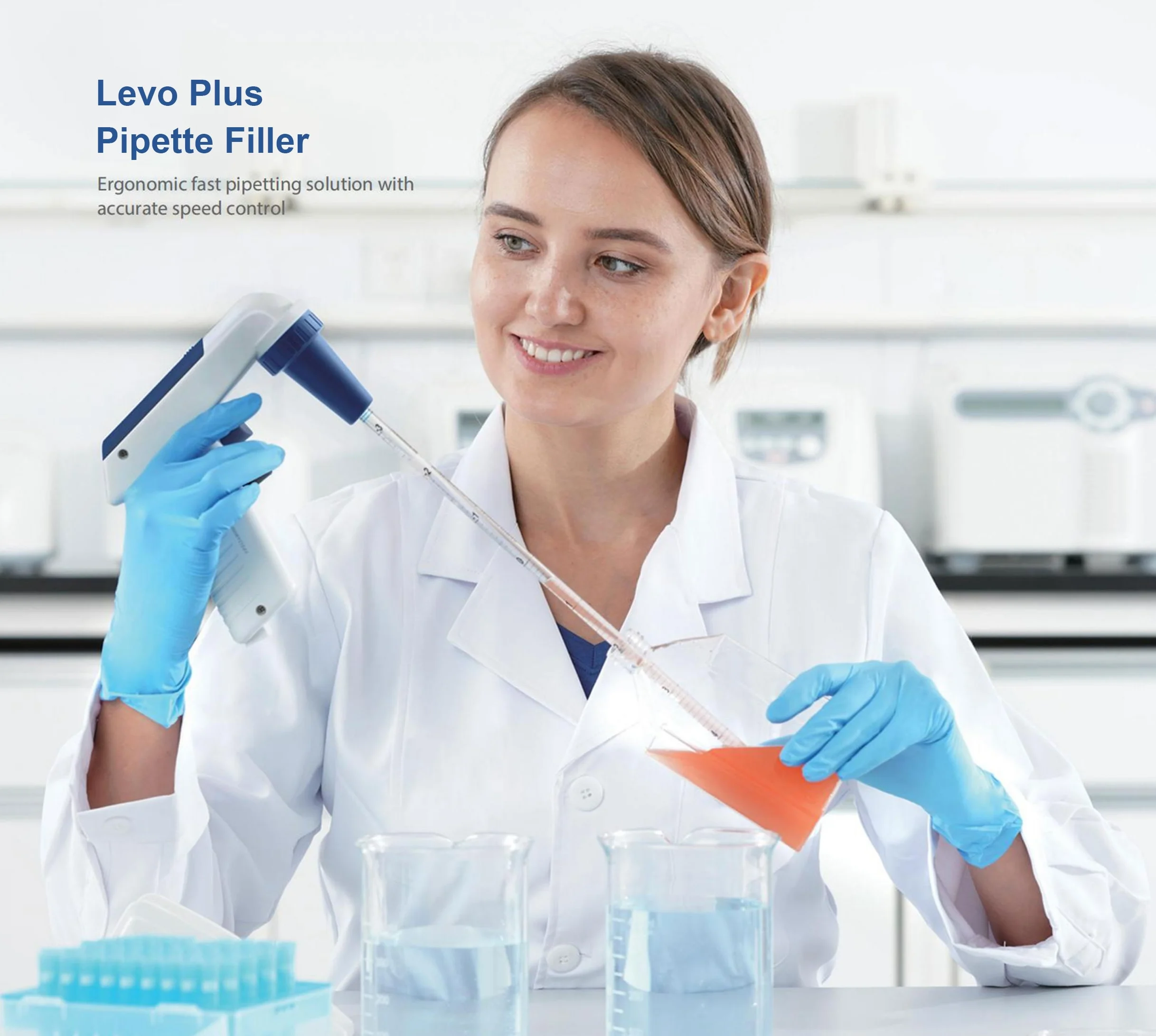 Labtex Levo Plus Pipette Filler Ergonomic Fast Pipetting Solution With Accurate Speed Control