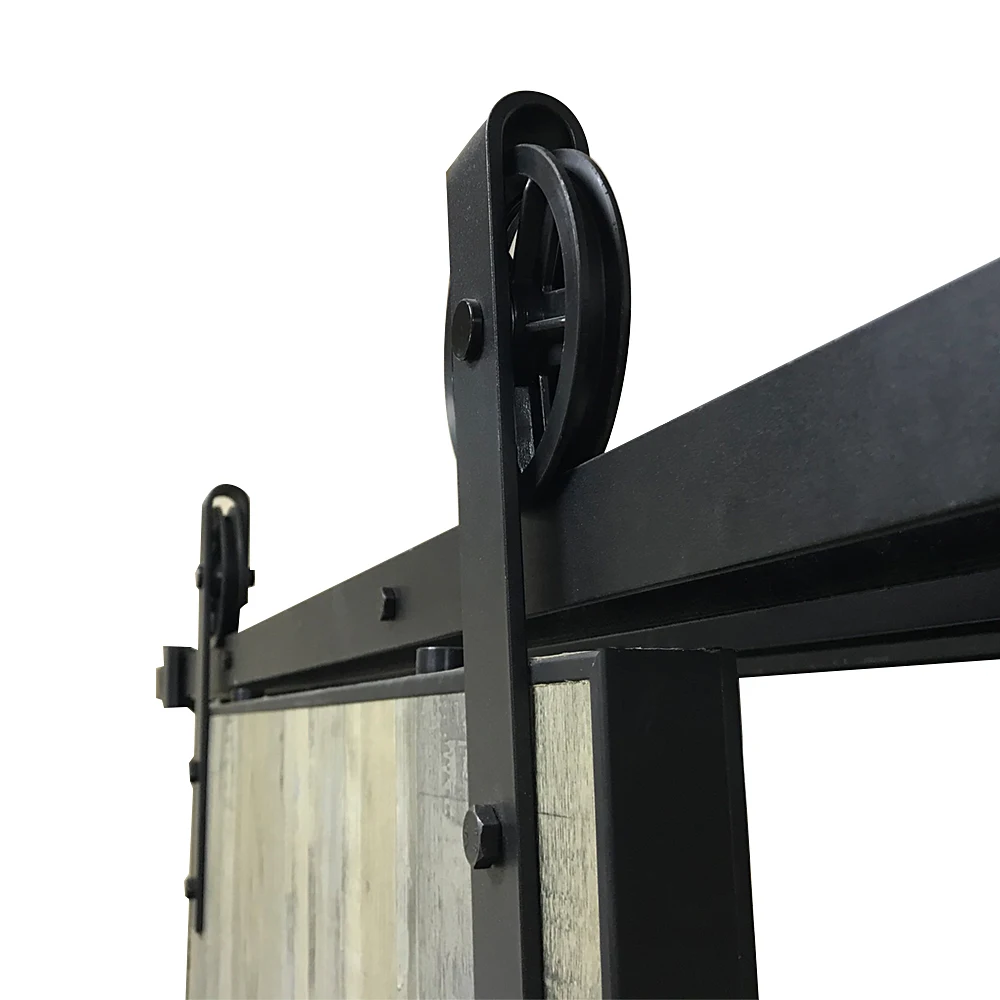 Durable 6.6ft Barn Door Track Set Heavy Duty Sturdy Sliding Barn Door