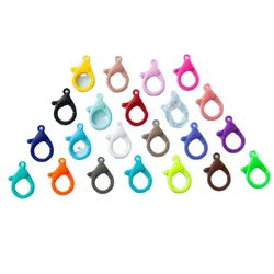 XuQian Plastic Colorful Lobster Buckle Assembly Candy Chain Buckle Pendant for Handmade DIY Jewelry Keychain Accessories
