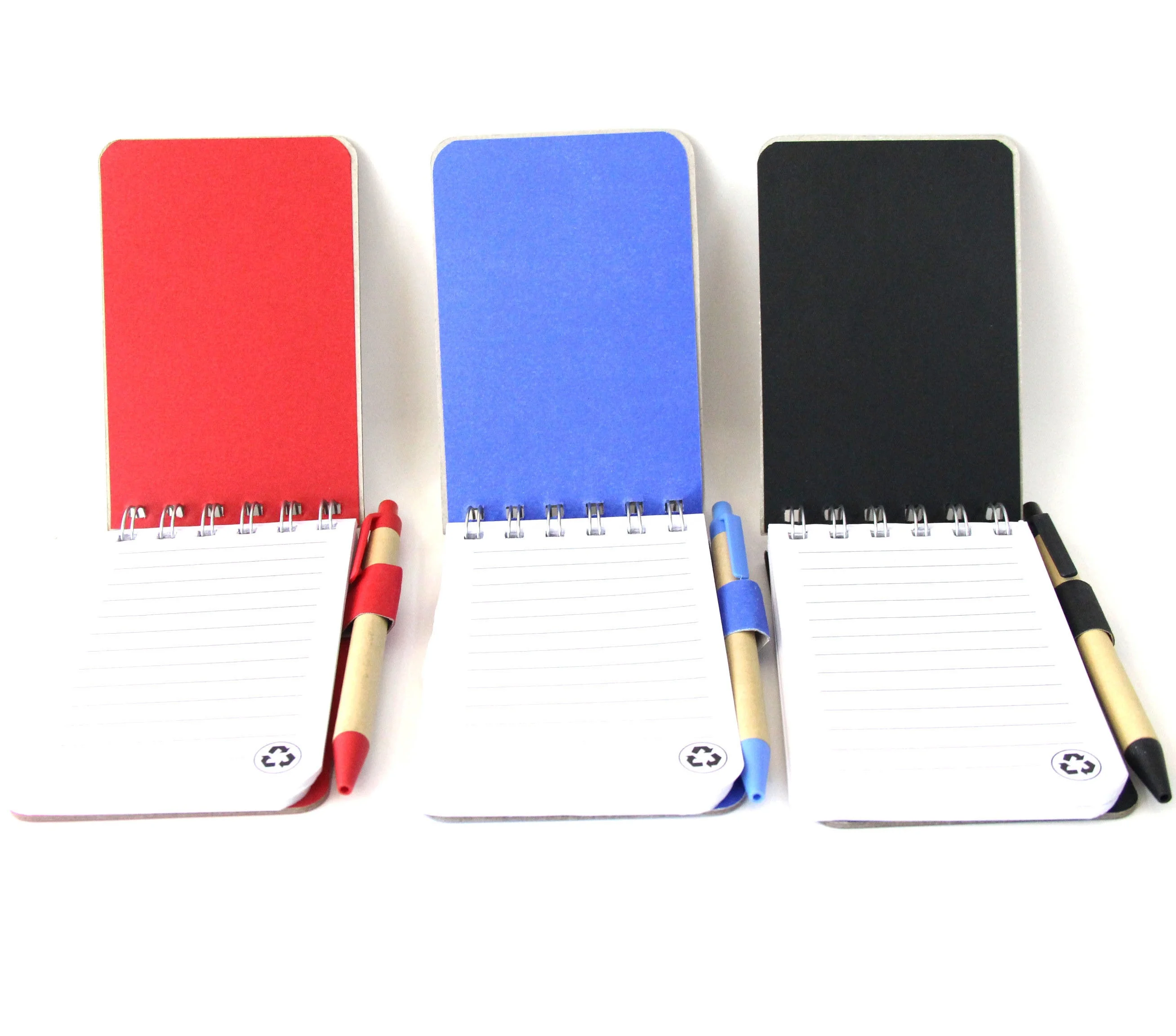 Small Paper Notepad Mini Notepad Size - Recycle Kraft Paper Spiral Notebook