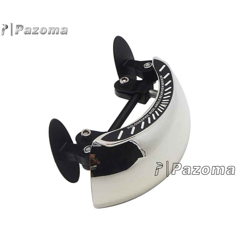 Motorcycle Blind Spot Mirror Rider Scan 180 Degree View Universal For