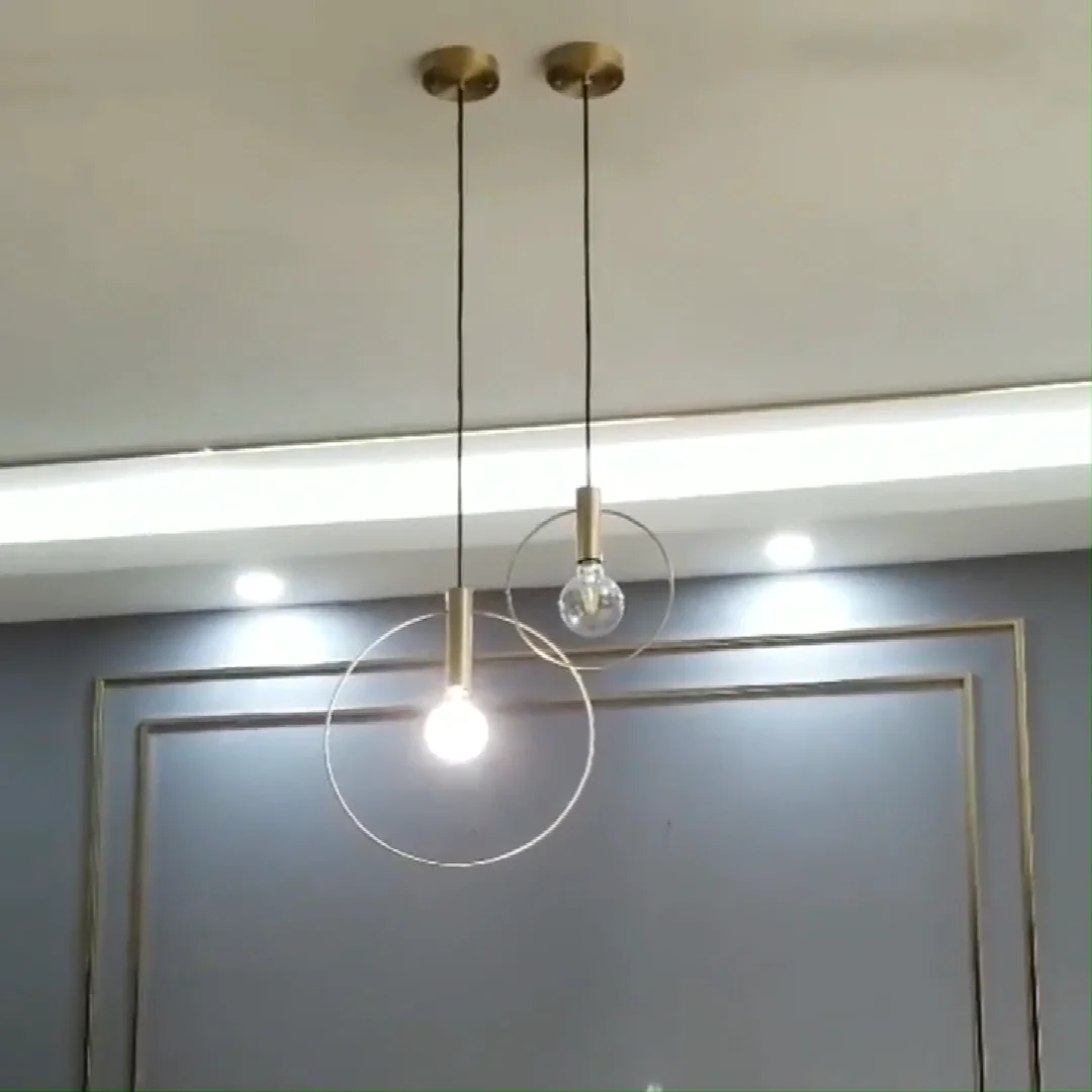 2020 亚马逊现代天花板灯夹具吊坠照明餐厅客厅水晶吊灯