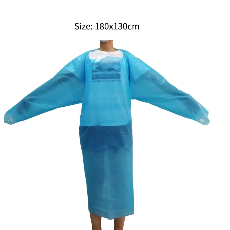 Environmental Cpe Disposable Plastic Apron With Sleeves Buy Wholesale