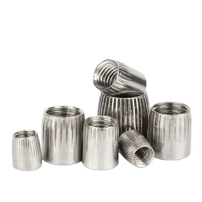 Wheel Acorn Conical Tapered Knurl M6 Stainless Steel Cone Lock Nut