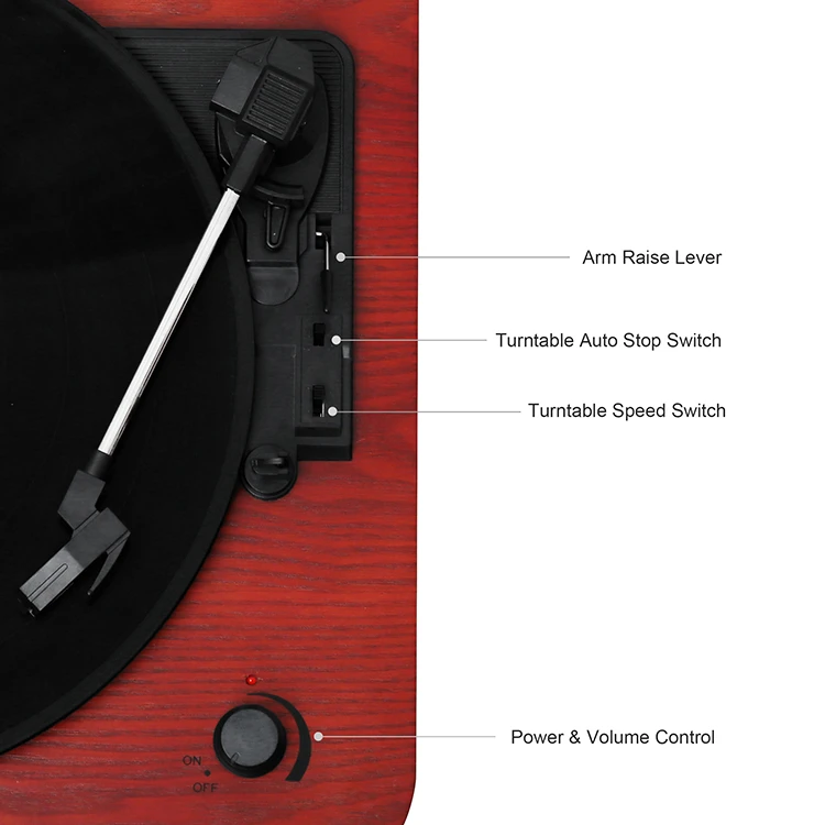 Best Selling Turntable Player Suitcase/turntables Audio Player