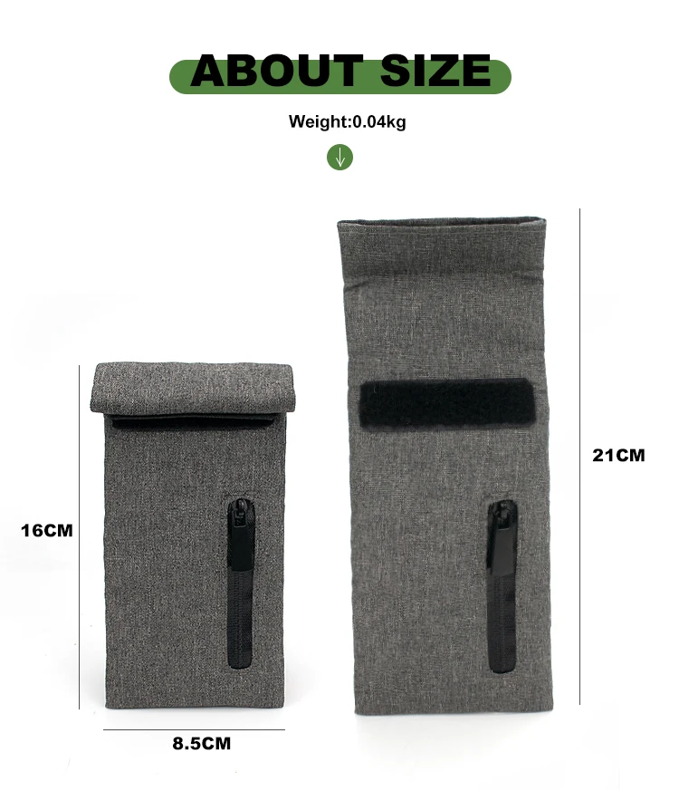 Portable Smellproof Pouch Carbon Lined Stash Odor Proof Bags Custom