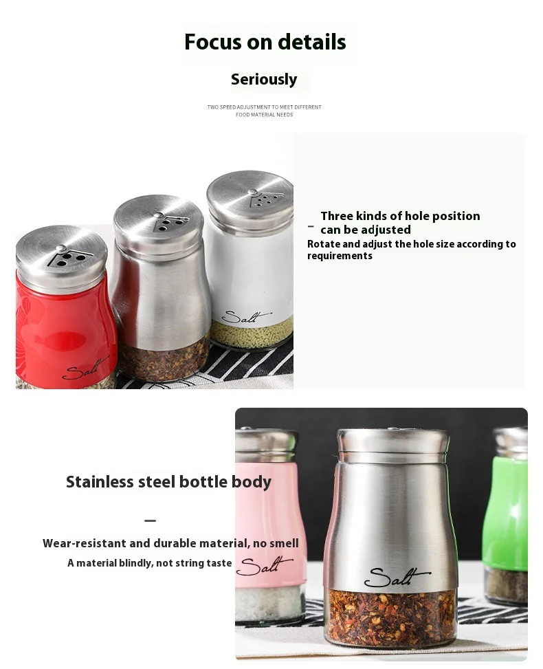 product 4oz glass spice jars set 120ml seasoning bottle storage bottles  jars supplier-6