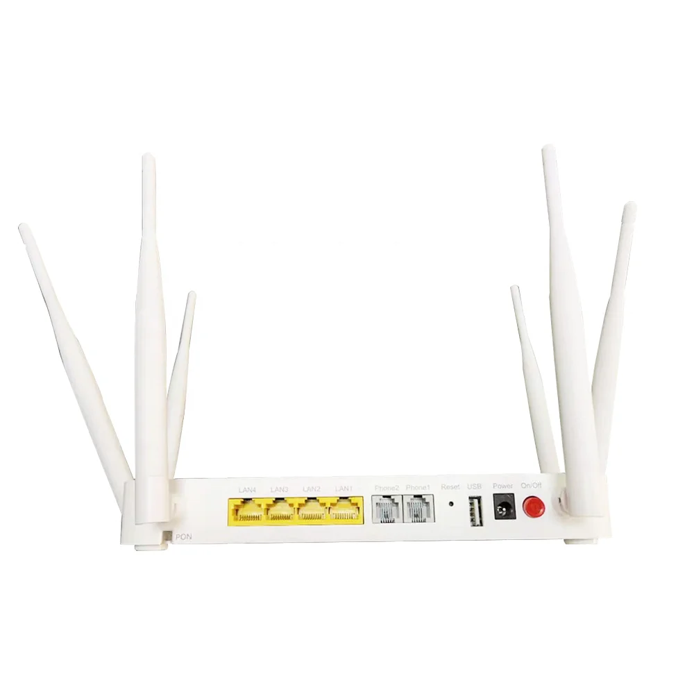 Ftth Zxhn F680 Gpon Onu Router 4ge+2tel+1usb+2.4g & 5g Ac Dual Band