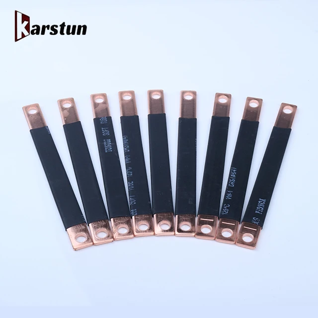 400a Flexible Flat Busbar Tinned Insulated Copper Bus Bar For Batter
