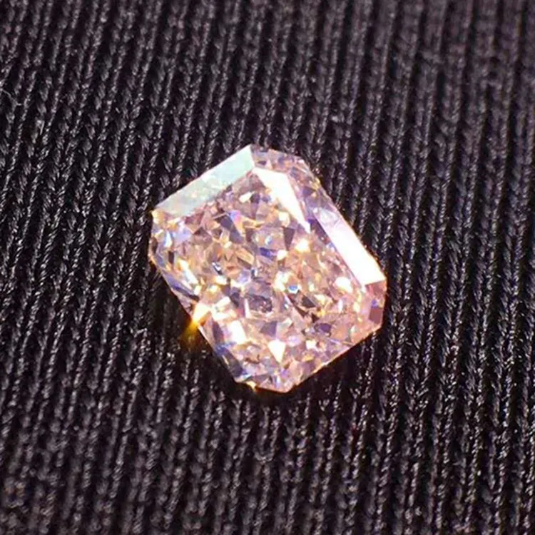 Qqsgarite — diamant de couleur véritable en rose clair, pour la fabrication de bijoux de haute qualité 0,258ct, naturel