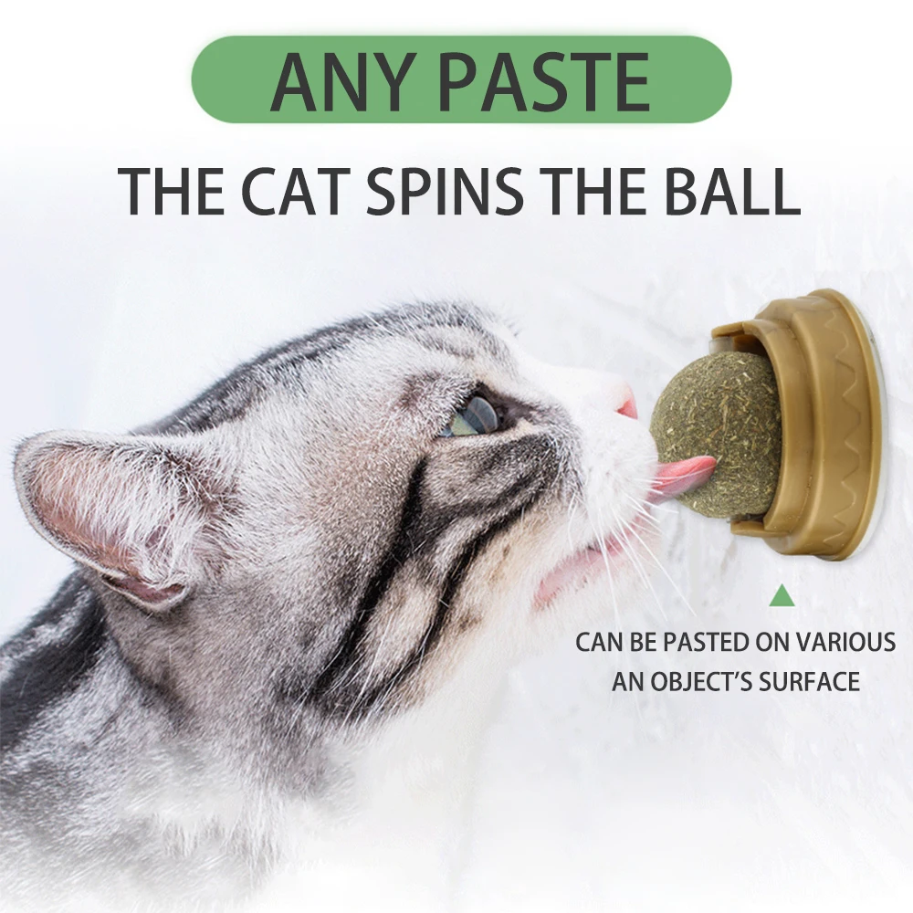 Oem Best Selling Catnip Edible Licking Balls Snack Cat Lick Catnip Ball Cat Toys Pet Chew Toy