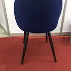 Modern Furniture Velvet Chair Tufted Upholstered Soft Navy Blue Fabric Velvet Accent Lounge Chair For Living Room