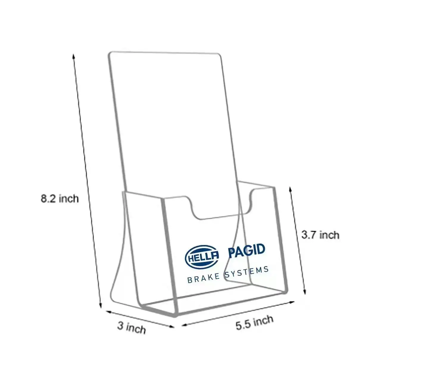 Clear Tabletop Brochure Acrylic Display Acrylic Brochure Display Stand