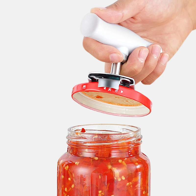 Stainless Steel Can Opener Kitchen Jar Lid Easy Bottle Remover Tool  Adjustable
