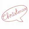 Metal Wire Words Glitter Tinsel Foil Xmas Decor Bling and Shining