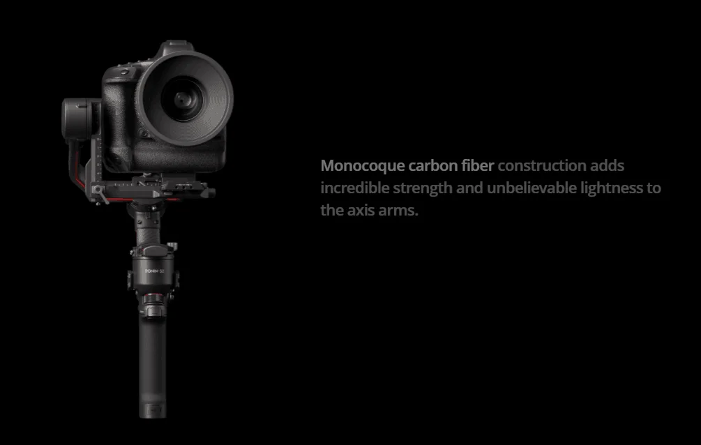 DJI brand new RS 2 advanced camera gimbal Carbon Fiber Construction RS2 with Full-Color Touchscreen Ronin S2 4.5KG payload