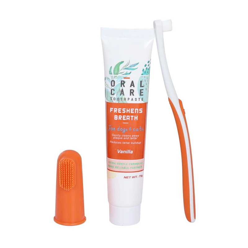 Animal Oral Cleaning Treats Pet Teeth Toothpaste Kit Dog Cat Tooth ...