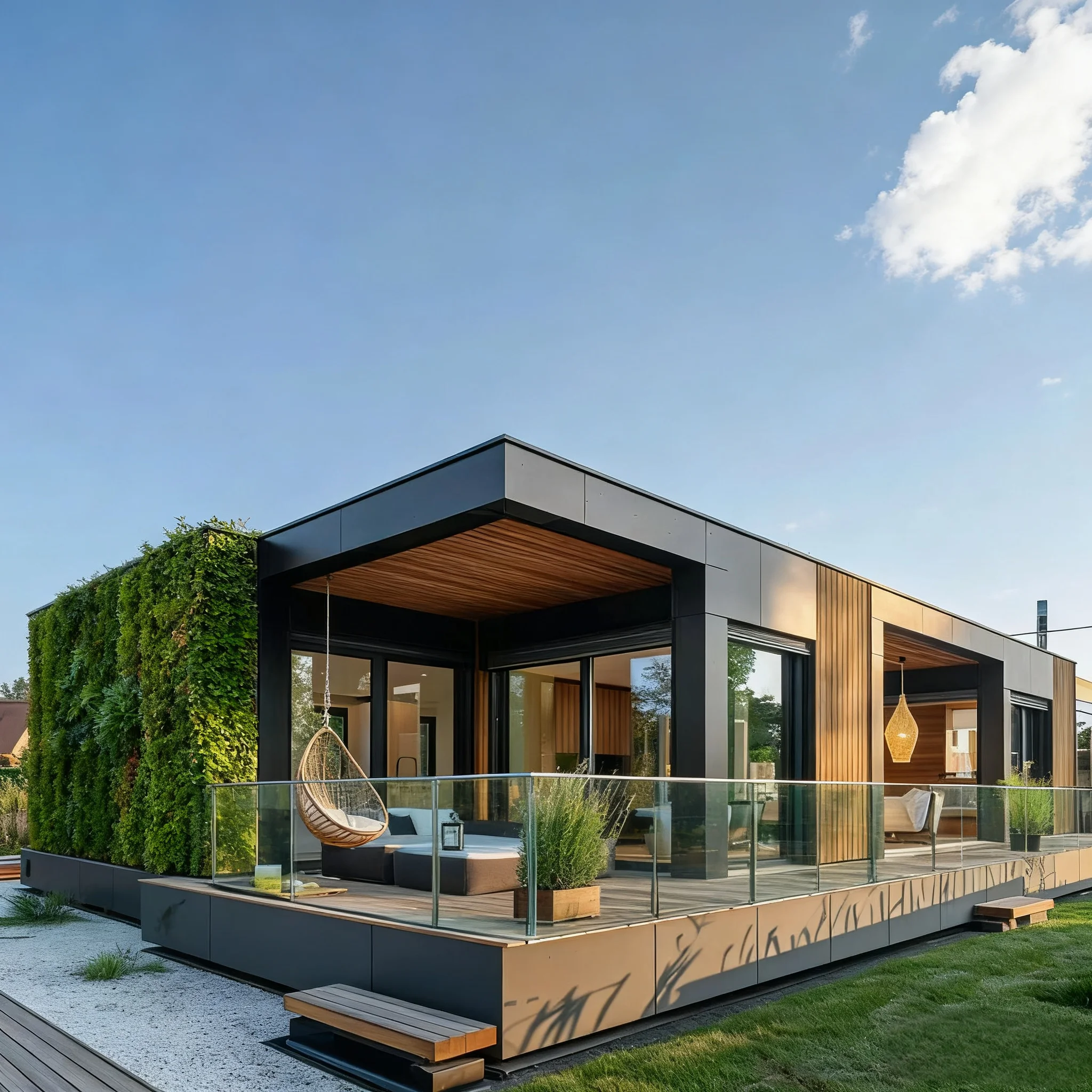 Prefab Steel Guest House Waterproof Glass Walls Offices Hospitals ...