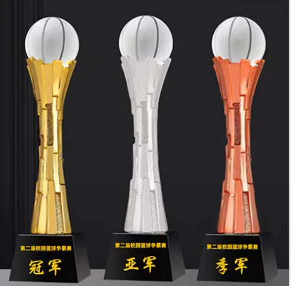 product customized sports trophies and medals crystal resin metal football trophies any ball-35