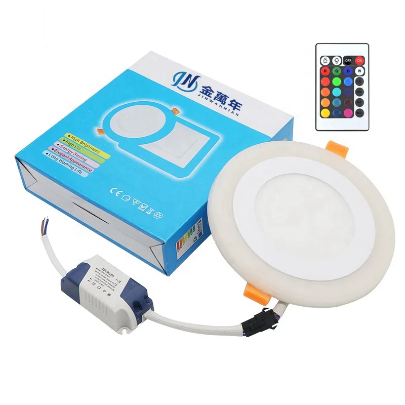 Indoor Lighting Recessed Double Color LED Panel day light blue for Hotel, Home, Restaurants