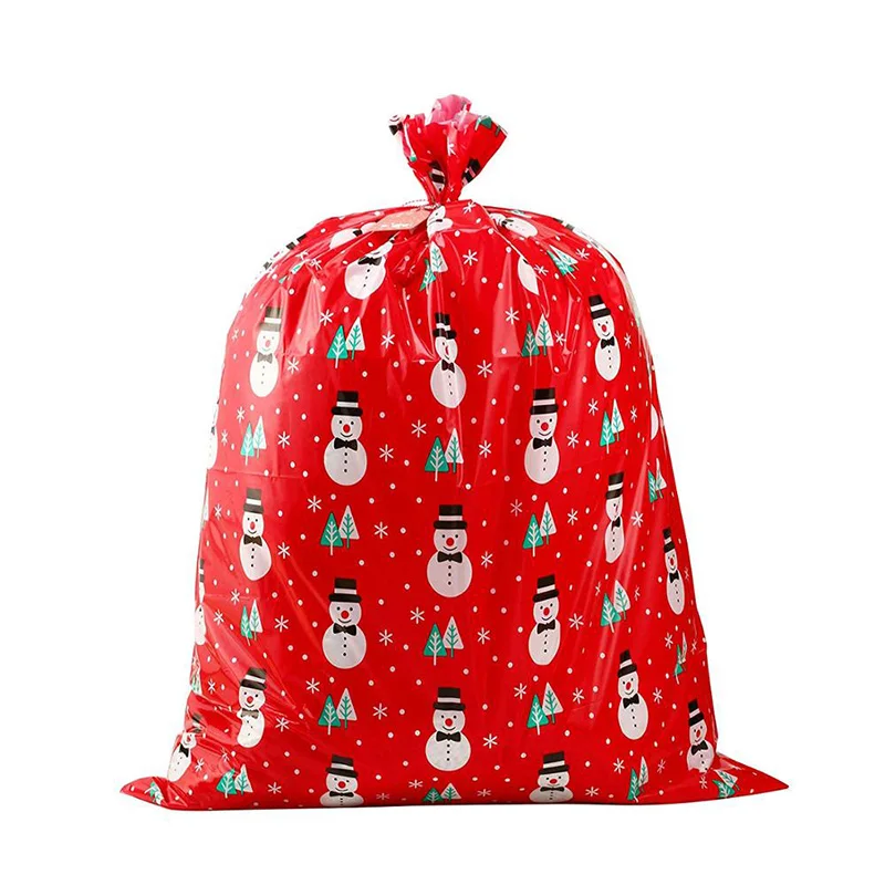 Ldpe Environmental Christmas Giant Santa Sack Plastic Gift Bag Wrapping
