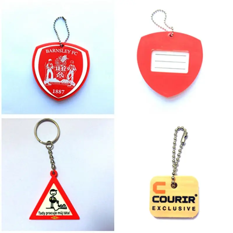 soft pvc rubber key ring