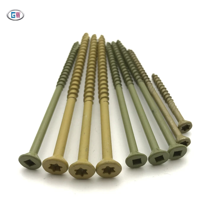 Exterior Outdoor Coated Flat countersunk head Torx /Square Drive Wood Deck Screw Products from