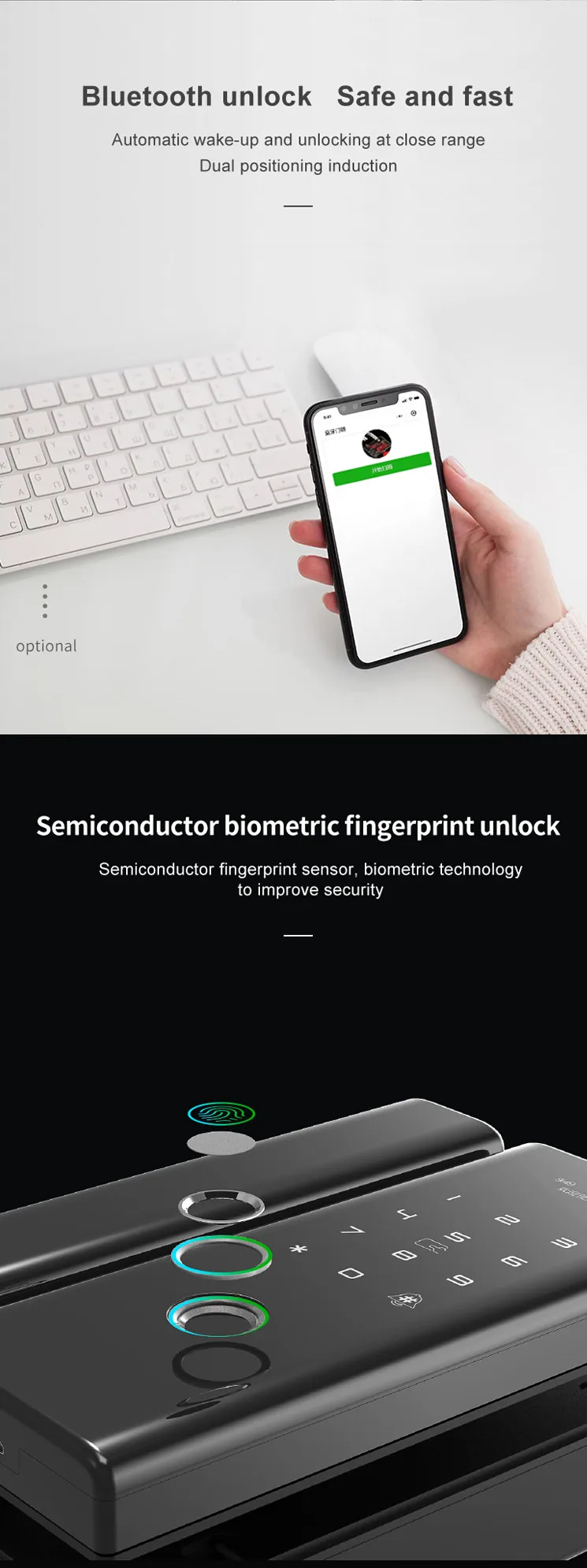 2020 new sale biometric fingerprint scanner smart lock access control system