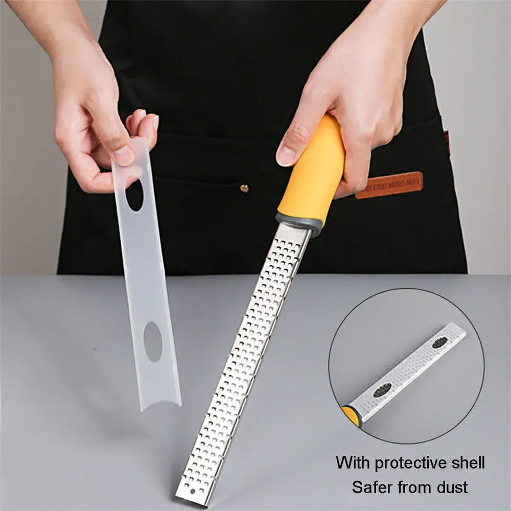 Multifunction Premium Stainless Steel Cheese Grater Slicer Handheld Fine Citrus Zester with PP Handle for Kitchen Restaurant factory