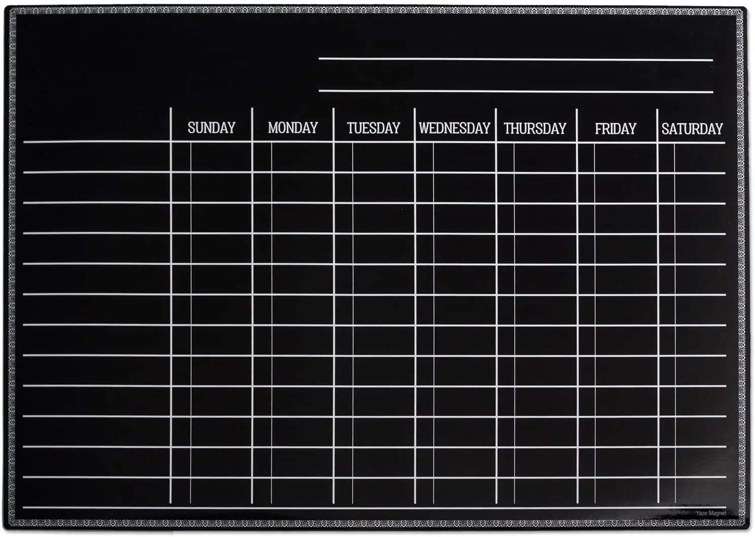 Magnetic Whiteboard Chore Chart & Reusable Dry Erase Calendar Set for Kids 