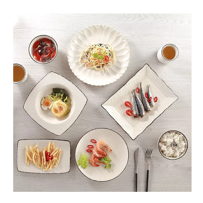 Wholesale Dinnerware Set Ceramic Serving Bowl Plate Pot Porcelain