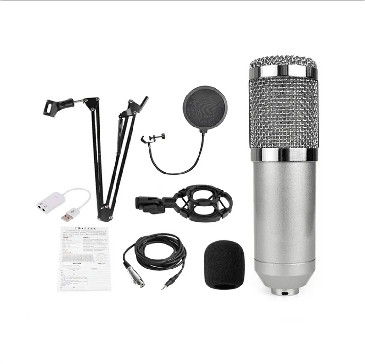 Vogue Bm800 Condenser Microphone Pro Audio Studio Sound Recording Arm ...