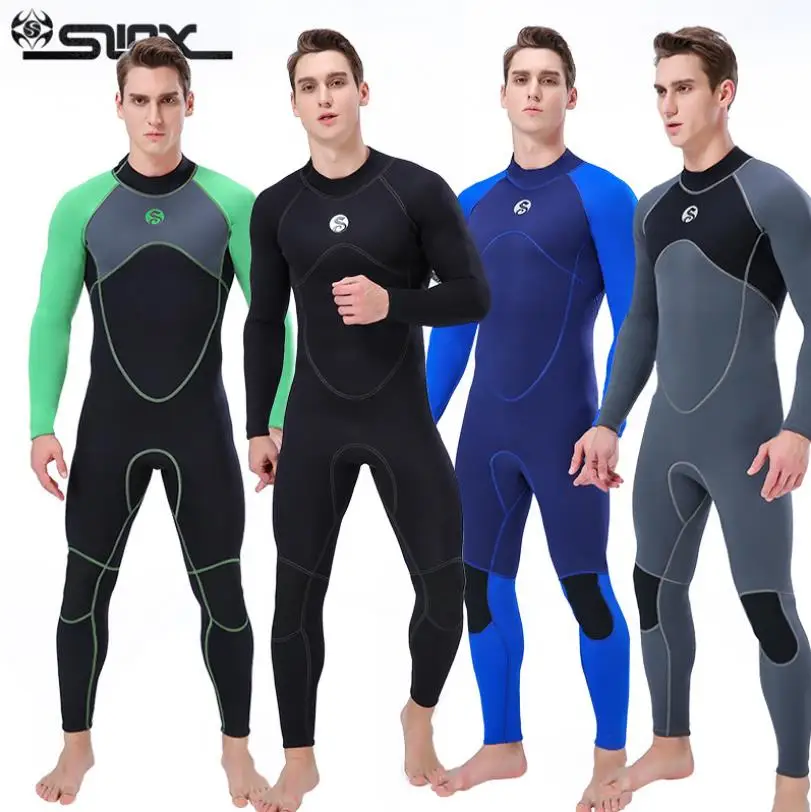 Fullbody Men 3mm Neoprene Wetsuit Surfing Swimming Diving Suit