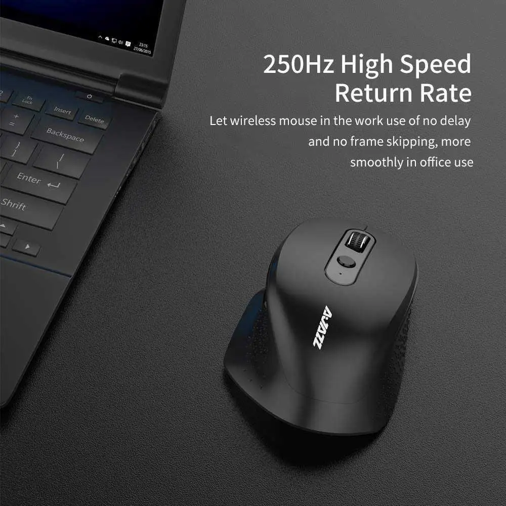 AJAZZ I660T 2.4G Ergonomic Wireless  BT 4.0  Gaming Mouse with Side Roller for Laptop/Android