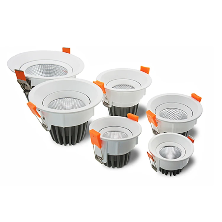 Wholesale Round Indoor Aluminum Recessed Spotlight Down Light Torsion