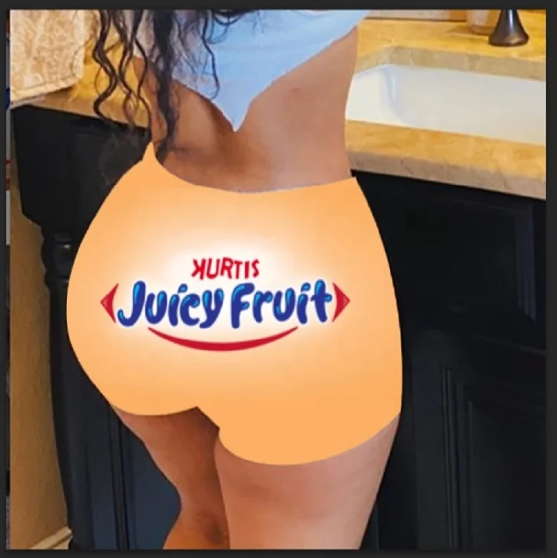 Fruity Booty Shorts For Girls High Waist Yoga Fabric Resistance Booty