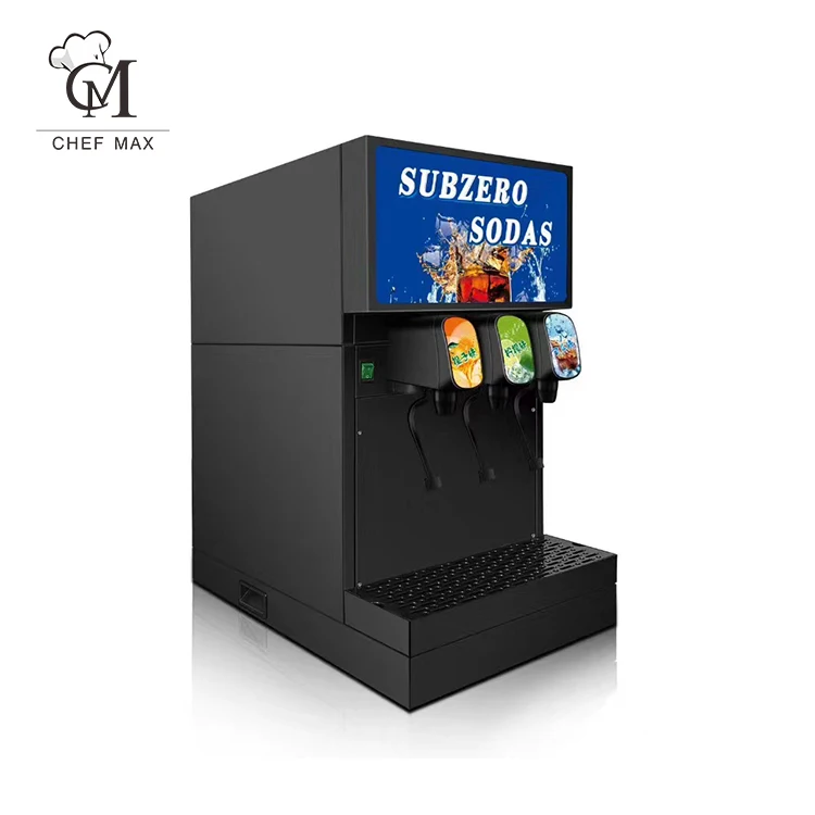 Chefmax Commercial Automatic 4 Flavour Electric Beverage Fountain Soda