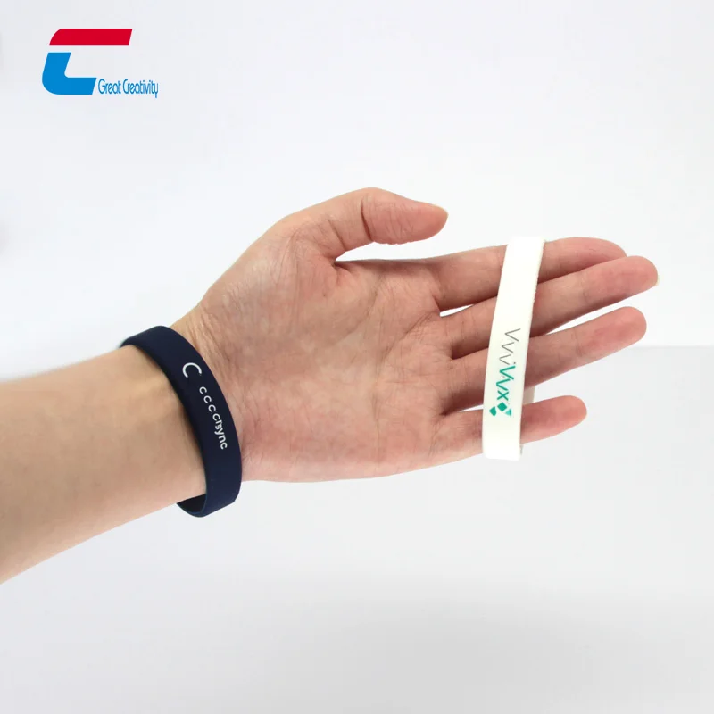 Customized Qr Code Rfid Wristband Silicone Bracelet Adjustable Ntag213