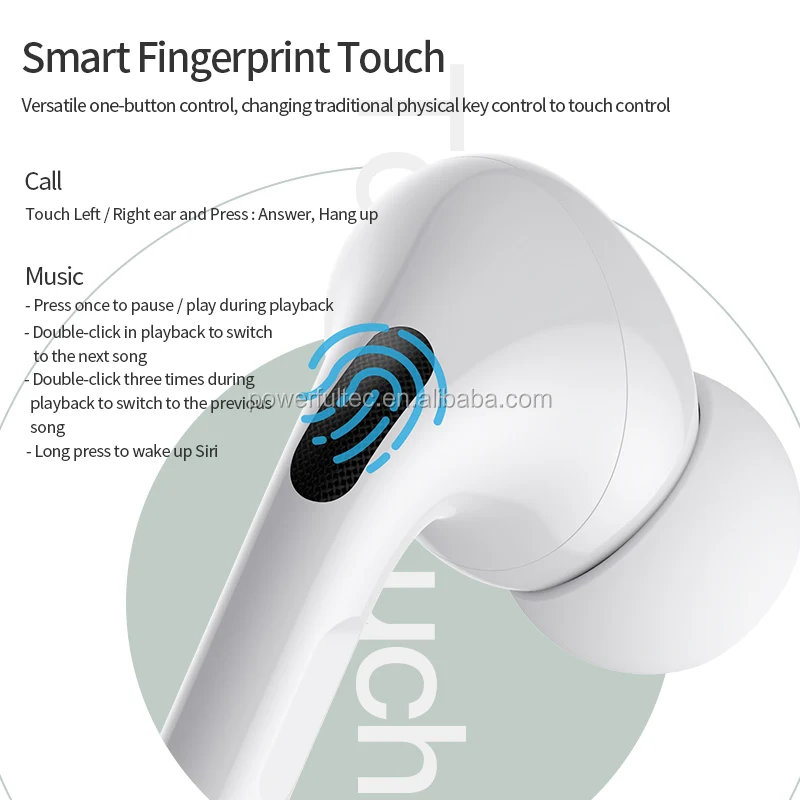 Gps Rename Mini 1:1 TWS Pro 3 Bluetooth Headphone Noise Cancelling Earbud Wireless Charging Earphone For Apple Airpods Pro Black - ANKUX.COM