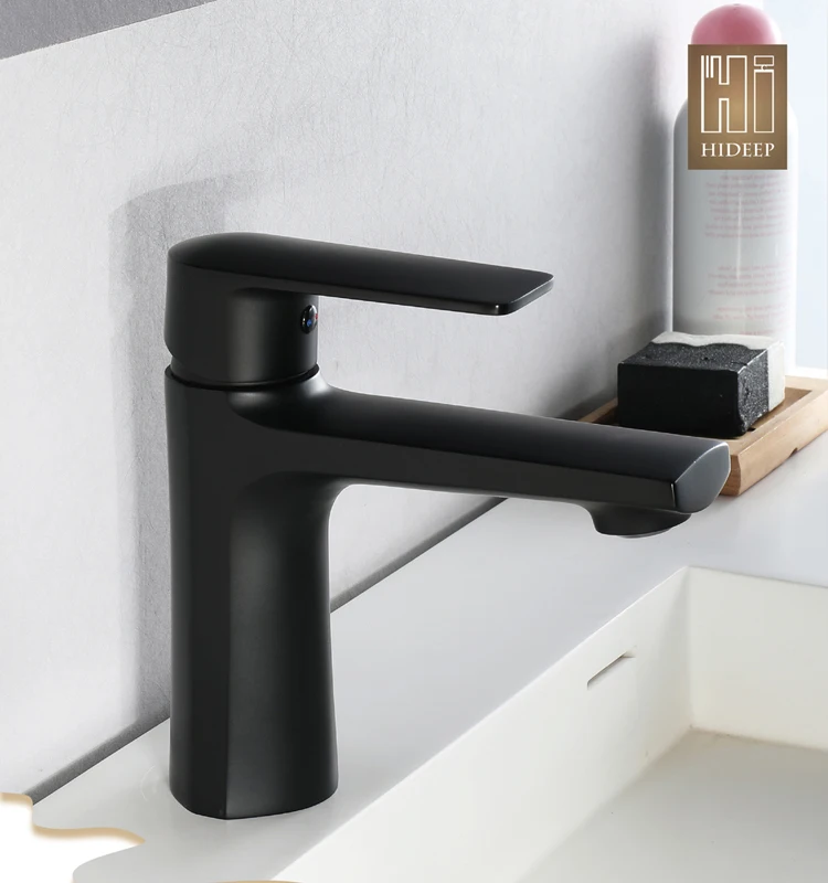 brass black basin faucet bathroom hot and cold single handle faucet