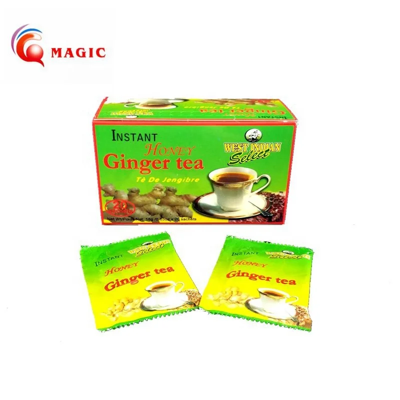Instant Honey Ginger Tea With Soursop With Lemon With Mint With