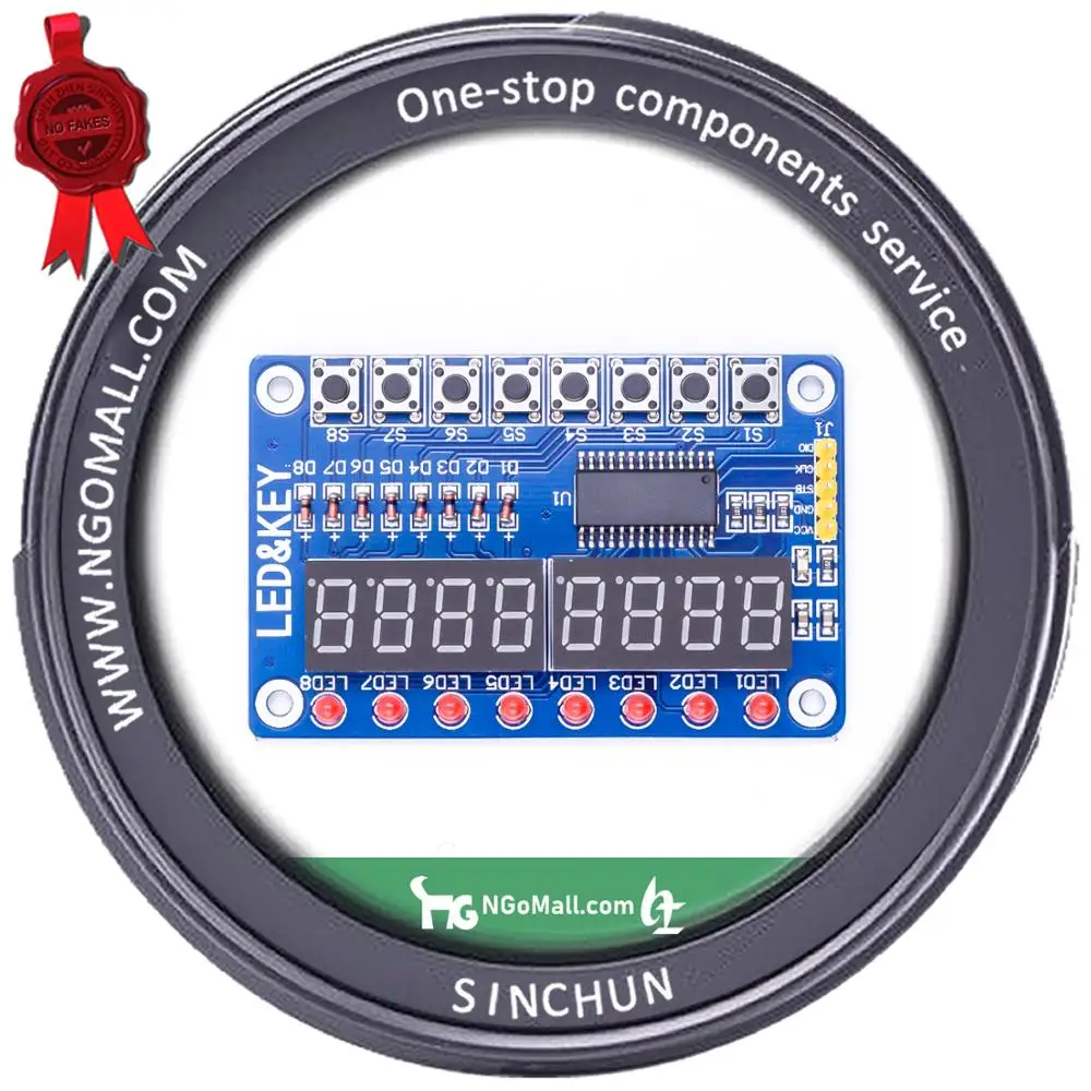 SC-20-AA212 TM1638 Button Digital LED Display Module for Ardu ino/Soon reply