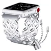 Window Flower Luxury bangle stainless steel watch strap for iwatch series 5 4 3 2 1
