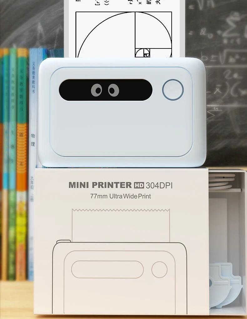 Luck Jingle Mini Thermal Printer - 300 DPI High - Quality Competitive - Priced Ideal for Mobile Phones Wide - Format Printing details